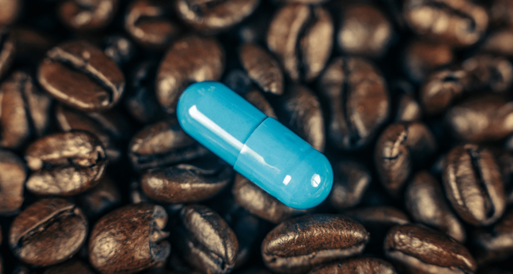 Capsule on Coffee beans